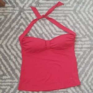 Red tankini top
